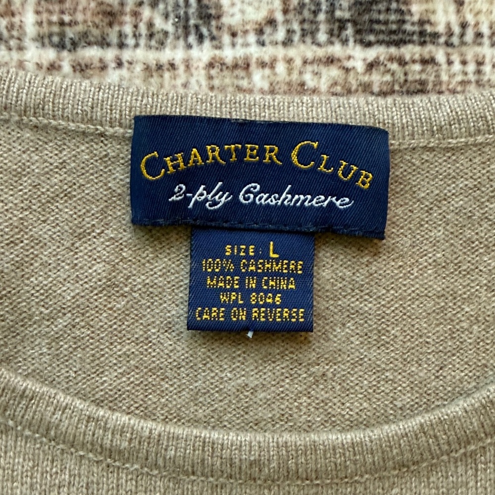 Charter Club 2-Ply Cashmere Short Sleeve Sweater - Picture 2 of 7